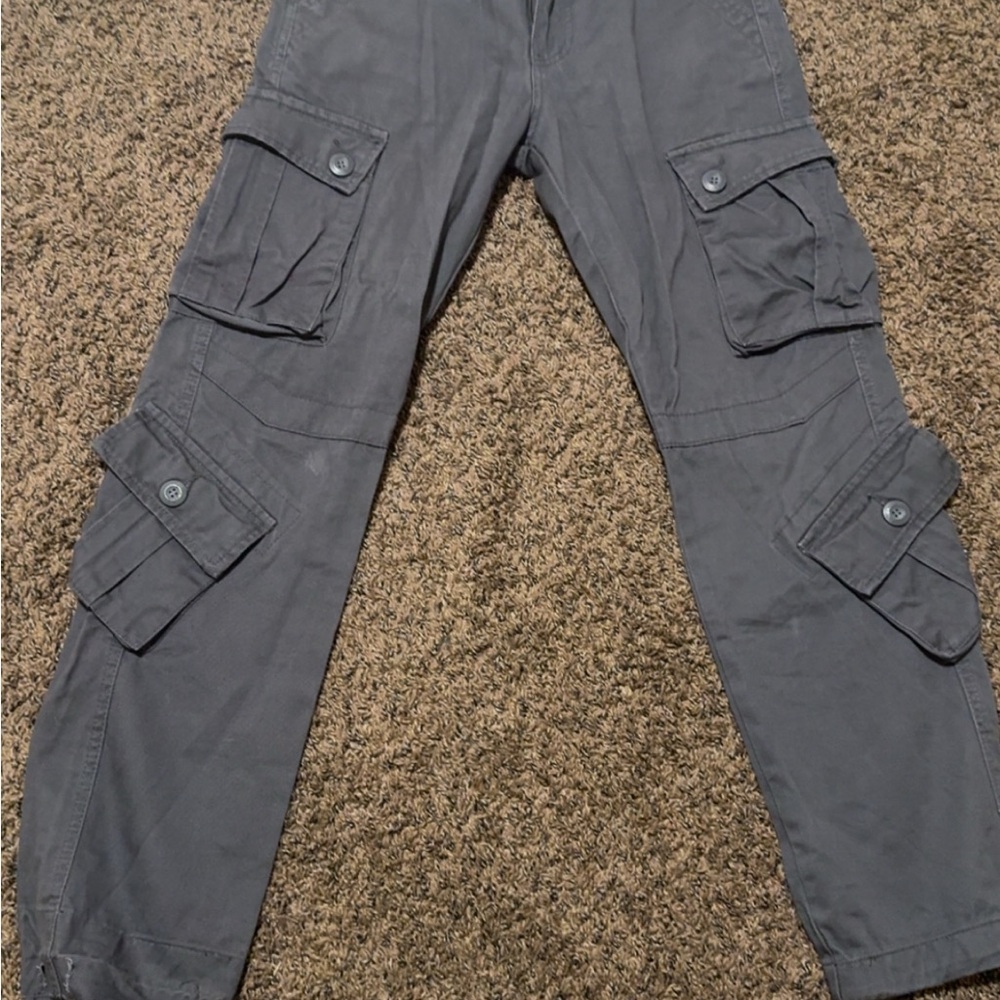 Men's and Womens Gray Cargo Pants